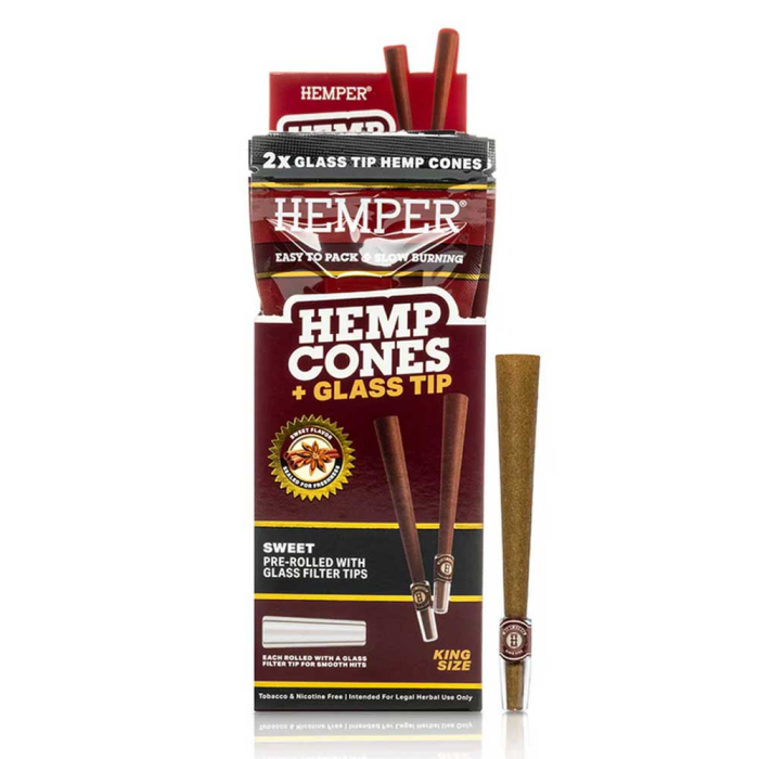 Gl. Tip cones sweet 4pk mini Hemper